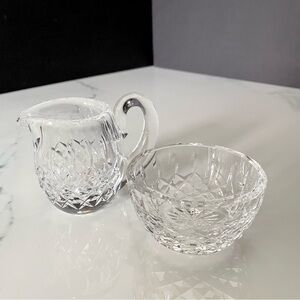 Small Lismore Creamer & Sugar Bowl SET by Waterford Crystal